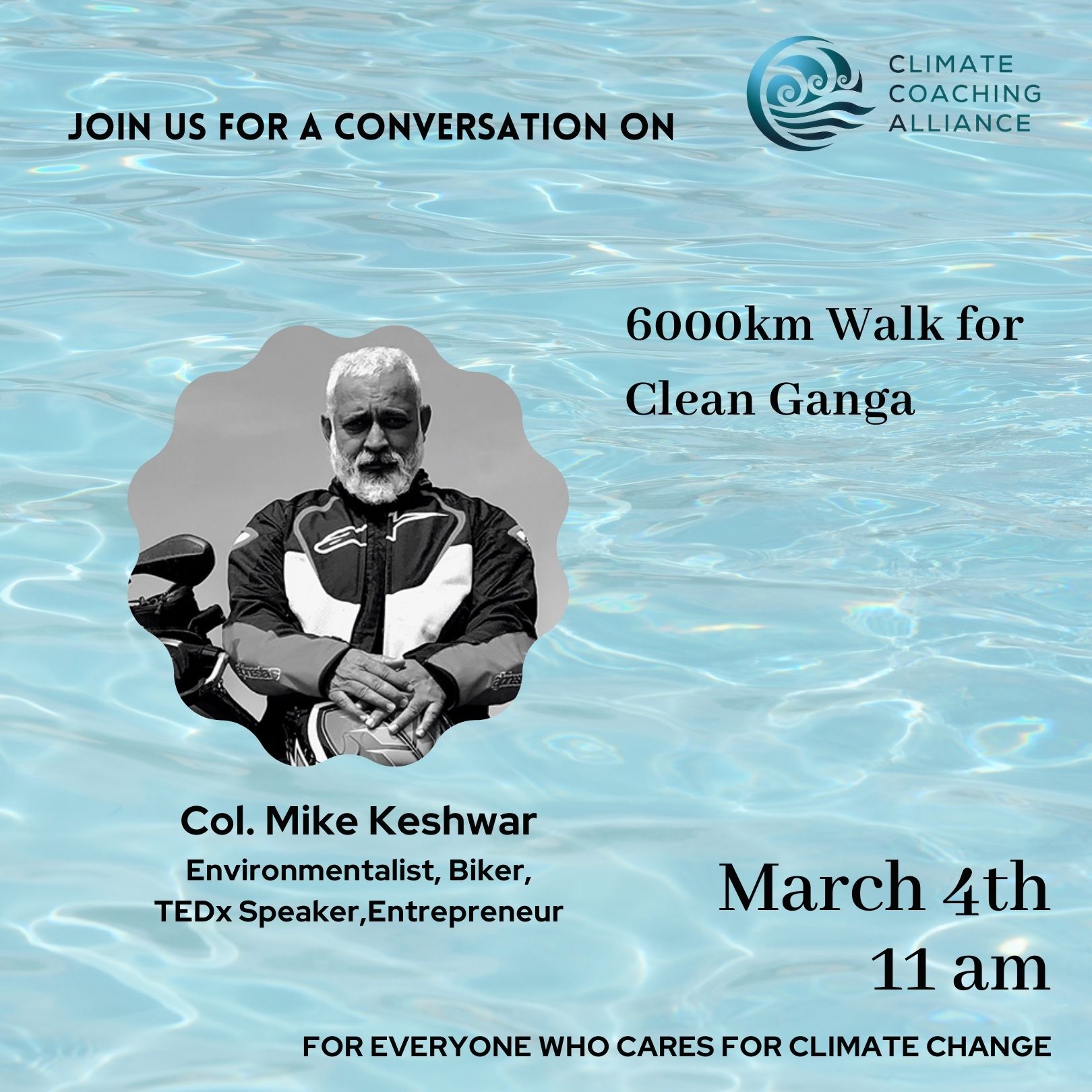 6000km walk for Clean Ganga