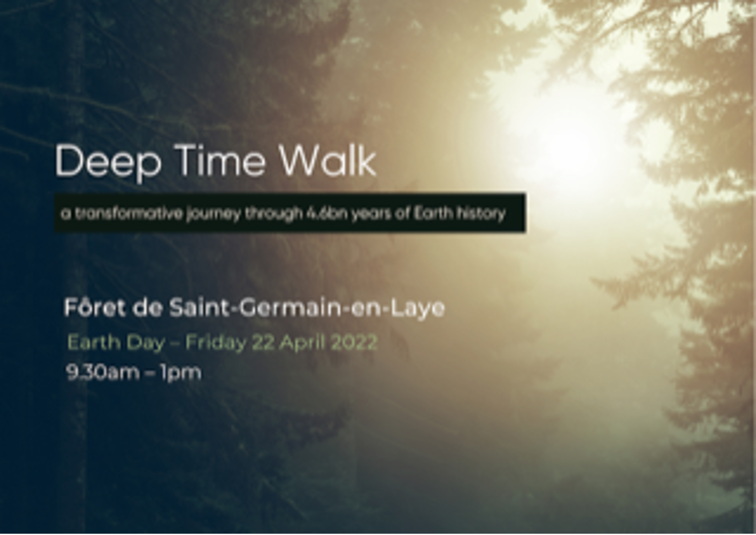 Deep Time Walk – Earth Day 2022