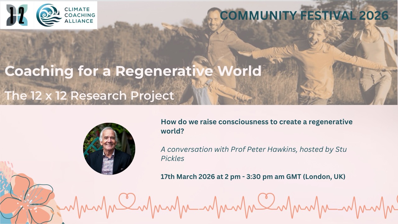 How do we raise consciousness to create a regenerative world?