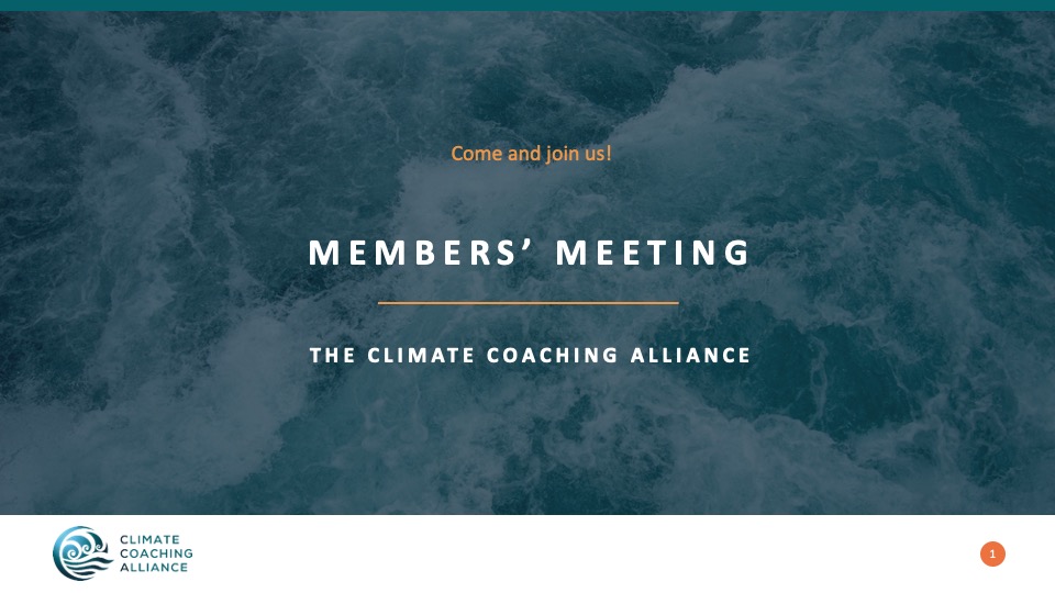 Monthly Member Meeting – April