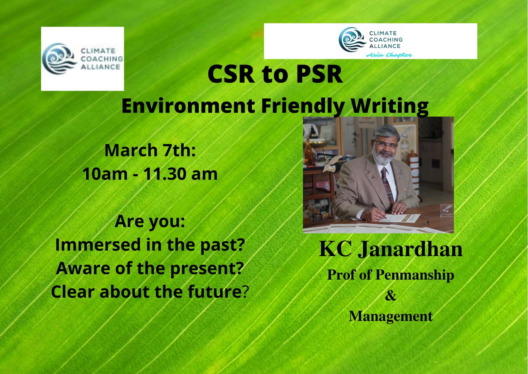 CSR to PSR- environment friendly writing