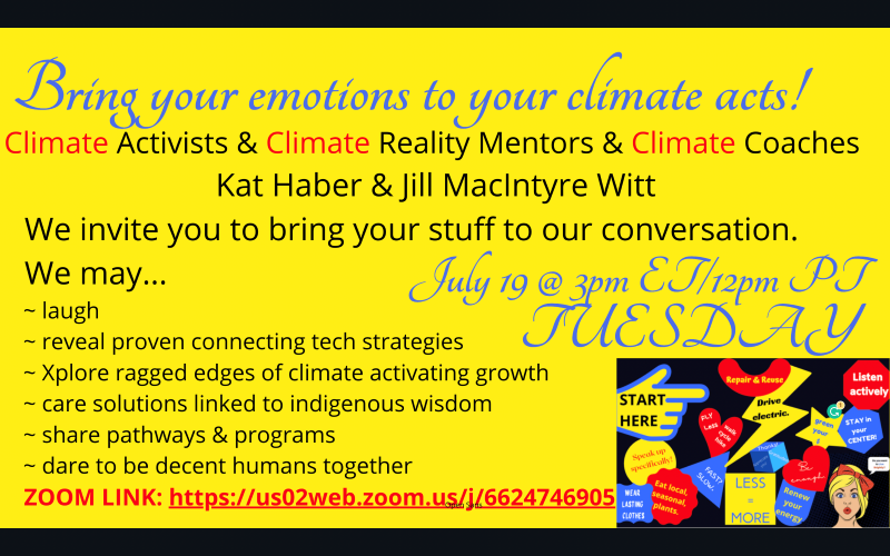 Bringing your emotions to your climate acts!