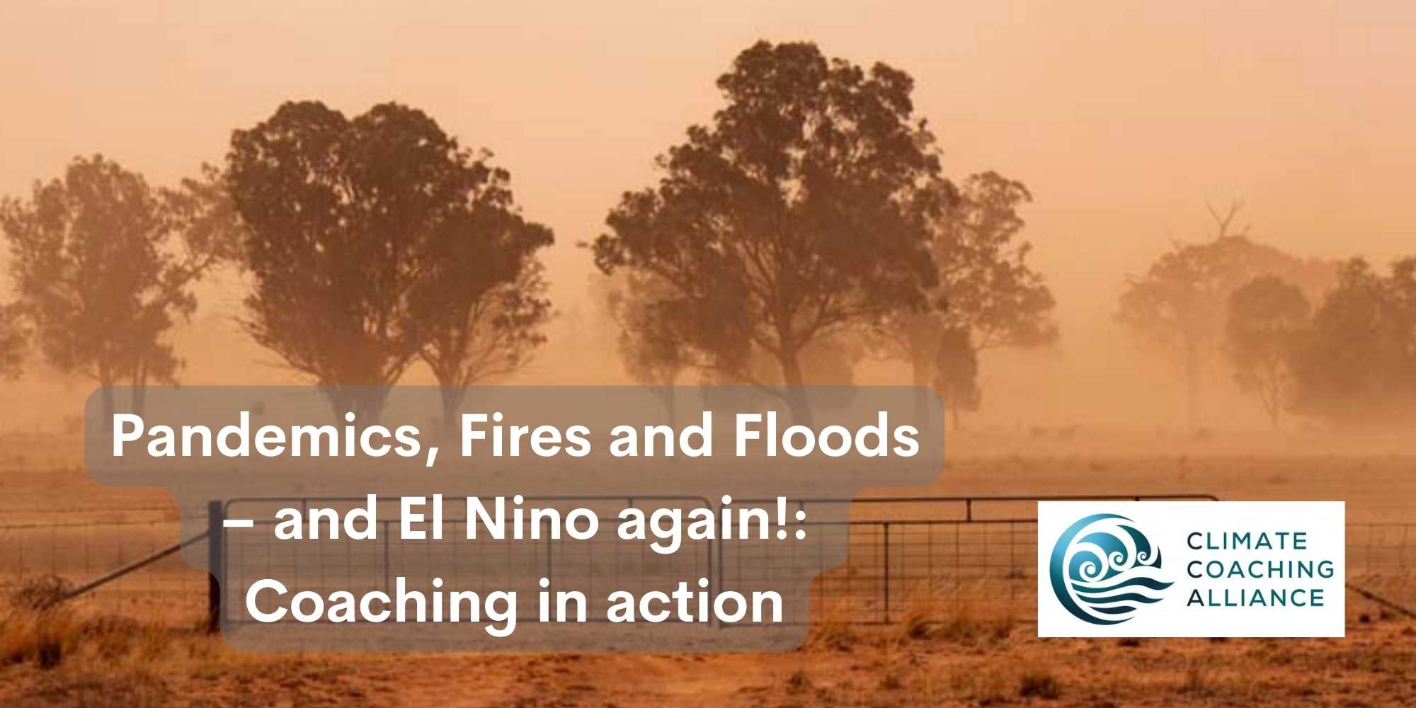 Pandemics, Fires and Floods – and El Nino again!: Coaching in action
