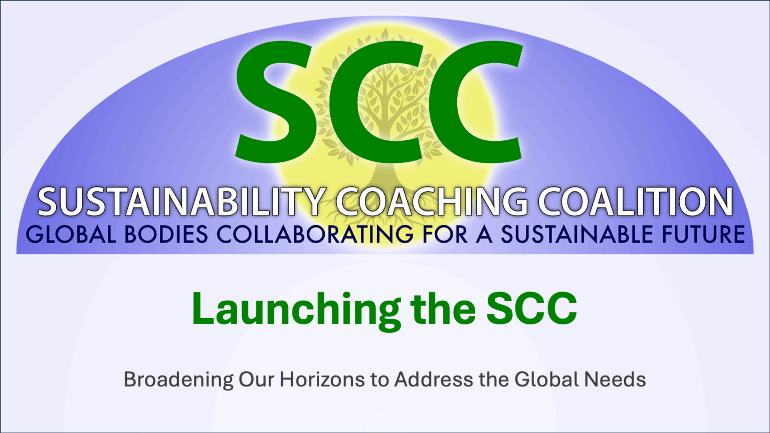 Launch of the Sustainability Coaching Coalition (SCC)