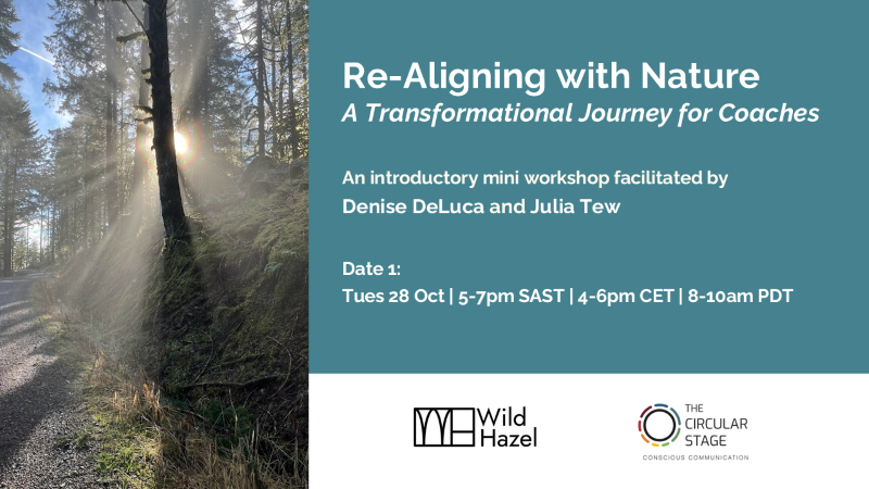 Re-aligning with Nature – An introductory mini workshop DATE OPTION 1